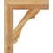 Ekena Millwork Olympic Block Rough Sawn Bracket, Western Red Cedar, 4"W x 20"D x 24"H BKT04X20X24OLY05RWR - alternate 2
